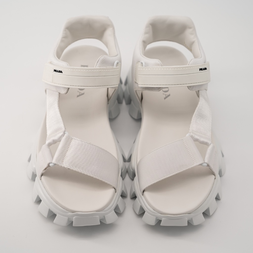 size 8 / 9us Prada Cloudbust Thunder Sandal White Re-Nylon - Picture 3 of 14